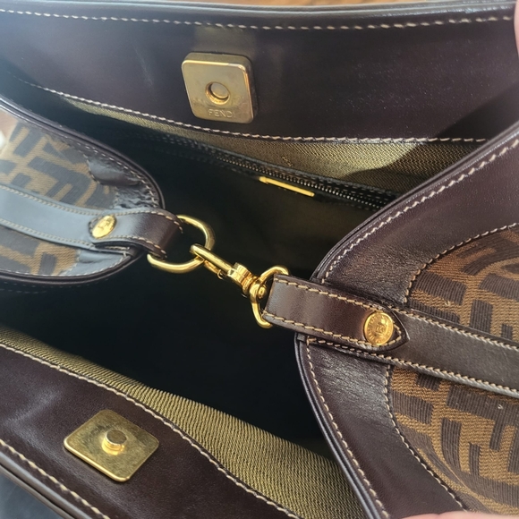 Authentic Fendi Monogram FF Zucca Shopper Tote - Picture 7 of 13